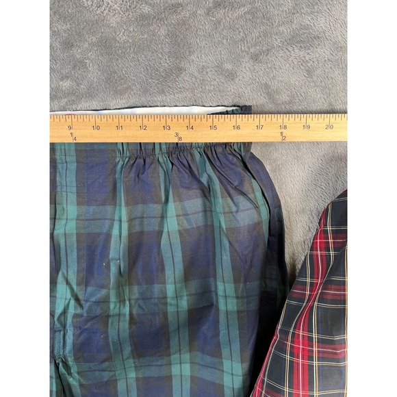NWOT 2 Pair BROOKS BROTHERS Men Large Boxer Shorts Plaid Red and Green - Picture 4 of 6